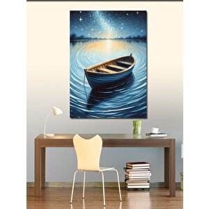 Kanvas Tablo Gecede Tekne 100x140 cm