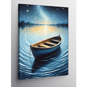 Kanvas Tablo Gecede Tekne 70x100 cm