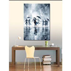 Kanvas Tablo Yağmurlu Dansçılar 70x100 cm
