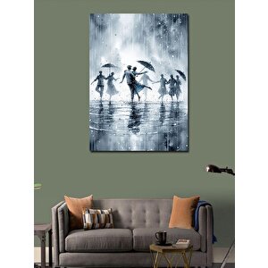 Kanvas Tablo Yağmurlu Dansçılar 70x100 cm