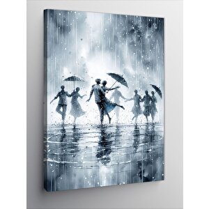 Kanvas Tablo Yağmurlu Dansçılar 50x70 cm