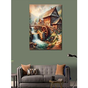 Kanvas Tablo Su Değirmeni 50x70 cm