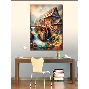 Kanvas Tablo Su Değirmeni 70x100 cm