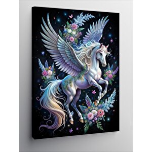 Kanvas Tablo Kanatlı At Pegasus 70x100 cm