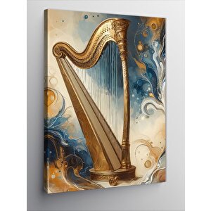 Kanvas Tablo Meleklerin Tınısı (arp) 50x70 cm