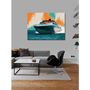 Kanvas Tablo Modern Sürat Teknesi 100x140 cm