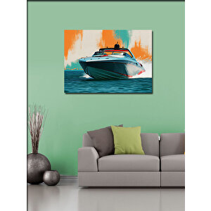 Kanvas Tablo Modern Sürat Teknesi 70x100 cm