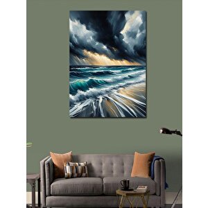 Kanvas Tablo Fırtınalı Okyanus 70x100 cm