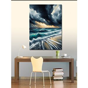 Kanvas Tablo Fırtınalı Okyanus 100x140 cm