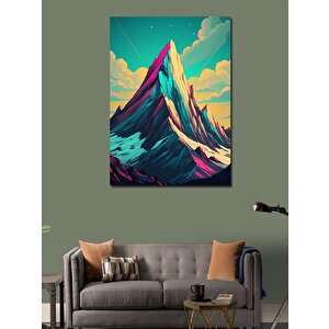 Kanvas Tablo Renkli Dağ 70x100 cm