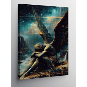 Kanvas Tablo Kanatlı Melek 100x140 cm