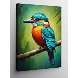 Kanvas Tablo Renkli Yalıçapkını 50x70 cm