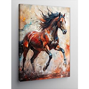 Kanvas Tablo Koşan At 70x100 cm