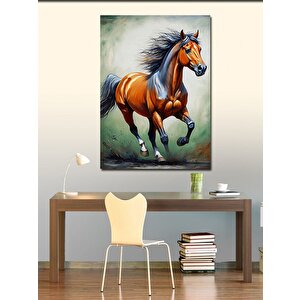 Kanvas Tablo Koşan At 100x140 cm