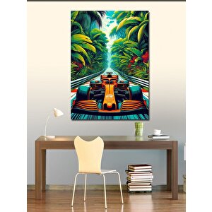 Kanvas Tablo Tropik Yarış Pisti 100x140 cm