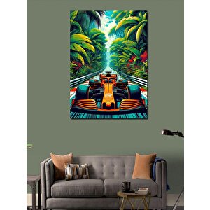 Kanvas Tablo Tropik Yarış Pisti 100x140 cm