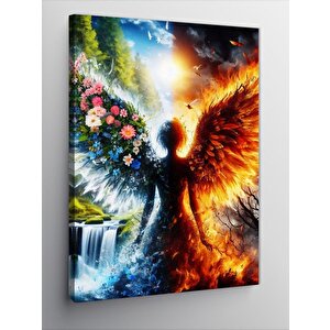 Kanvas Tablo Alevli Melek 50x70 cm