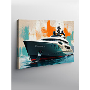 Kanvas Tablo Lüks Yat Çizimi 50x70 cm