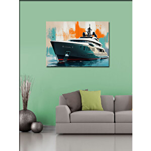 Kanvas Tablo Lüks Yat Çizimi 50x70 cm