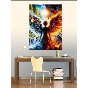 Kanvas Tablo Alevli Melek 70x100 cm