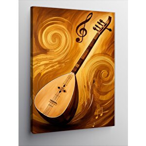 Kanvas Tablo Ahşap Saz 70x100 cm