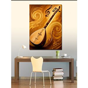 Kanvas Tablo Ahşap Saz 70x100 cm