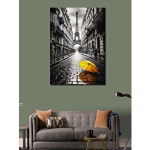 Kanvas Tablo Yağmurlu Paris Sokakları 100x140 cm