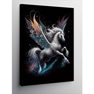 Kanvas Tablo Kanatlı At 50x70 cm