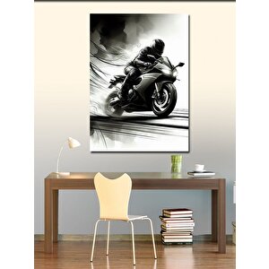 Kanvas Tablo Hızlı Sürat Motorcusu 70x100 cm