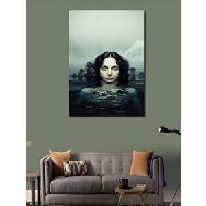 Kanvas Tablo Su Altındaki Kadın 70x100 cm