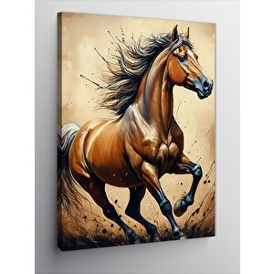 Kanvas Tablo Koşan At 70x100 cm
