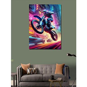 Kanvas Tablo Gece Yarışçısı 50x70 cm