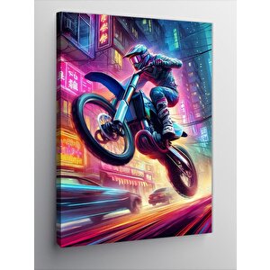 Kanvas Tablo Gece Yarışçısı 70x100 cm