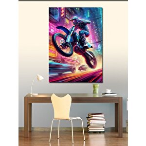 Kanvas Tablo Gece Yarışçısı 100x140 cm