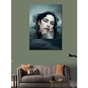 Kanvas Tablo Su Altında Kadın 70x100 cm