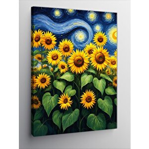 Kanvas Tablo Ayçiçeği Tarlası 50x70 cm