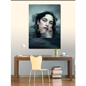 Kanvas Tablo Su Altında Kadın 50x70 cm