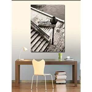 Kanvas Tablo Sahil Kenarındaki Merdivenler 50x70 cm