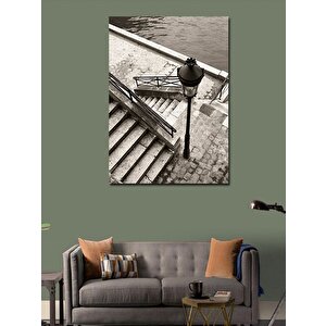 Kanvas Tablo Sahil Kenarındaki Merdivenler 50x70 cm