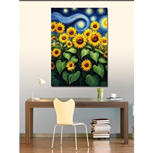 Kanvas Tablo Ayçiçeği Tarlası 100x140 cm
