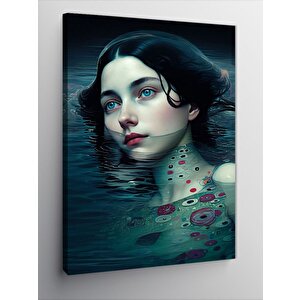 Kanvas Tablo Suda Kadın 100x140 cm