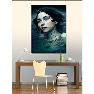 Kanvas Tablo Suda Kadın 50x70 cm