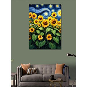 Kanvas Tablo Ayçiçeği Tarlası 70x100 cm