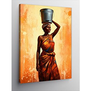 Kanvas Tablo Su Taşıyan Kadın 100x140 cm