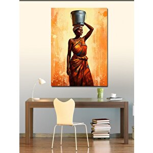 Kanvas Tablo Su Taşıyan Kadın 100x140 cm