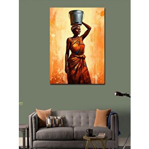 Kanvas Tablo Su Taşıyan Kadın 100x140 cm