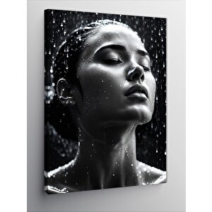 Kanvas Tablo Yağmur Ve Kadın 70x100 cm