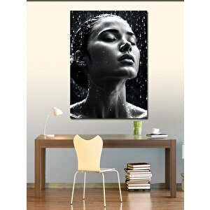 Kanvas Tablo Yağmur Ve Kadın 70x100 cm