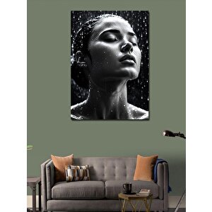 Kanvas Tablo Yağmur Ve Kadın 70x100 cm