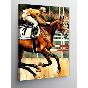 Kanvas Tablo At Yarışı 50x70 cm